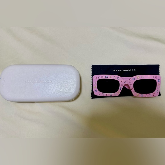 Marc Jacobs Pink Rhinestone Sunglasses 488/S - Picture 4 of 6